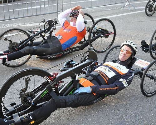 Handbike Halbmarathon in Ulm am 29.09.2024 